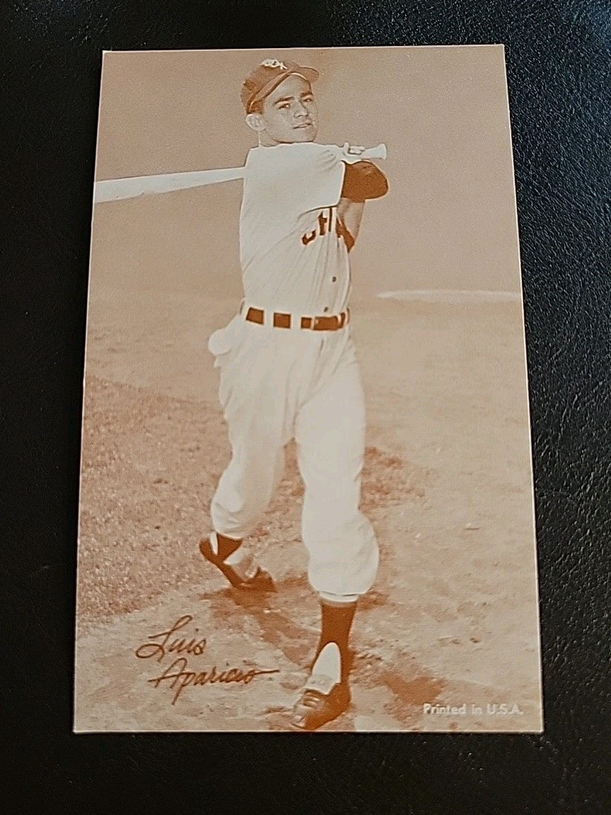 Luis Aparicio 1963 Exhibit  Red Stat Back  Chicago White Sox HOF EX /MT