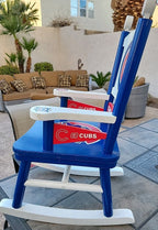Chicago Cubs 2004 Child's Wooden Rocking Chair by The Danbury Mint 28"