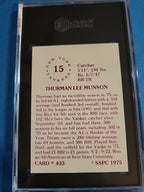 Thurman Munson 1975 SSPC Card New York Yankees #433 SGC 8 Nr/Mt-Mt Newly Graded