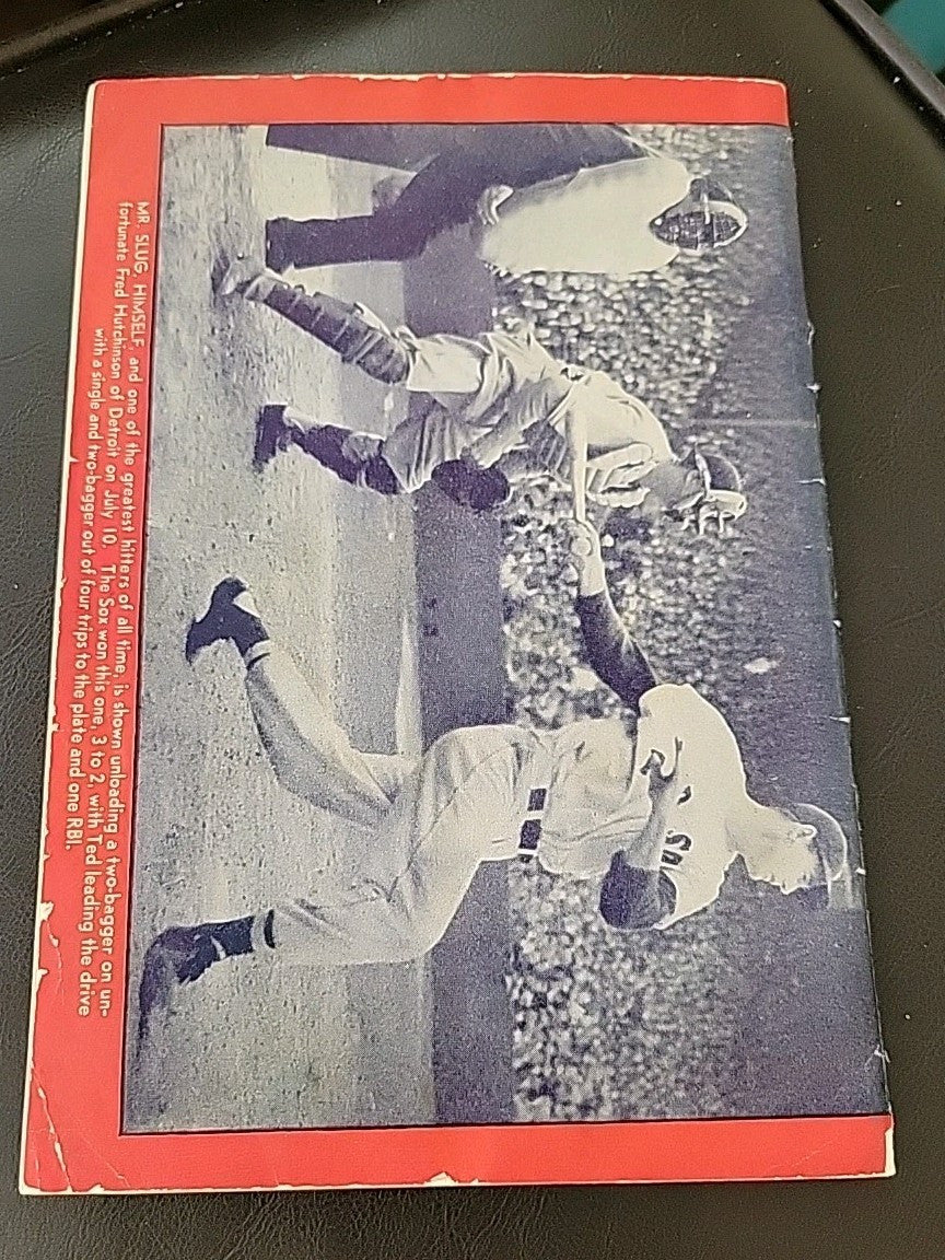 1946 Program  Boston Globe Red Sox AL Champs Mag w/ FULL POSTER Ted Williams