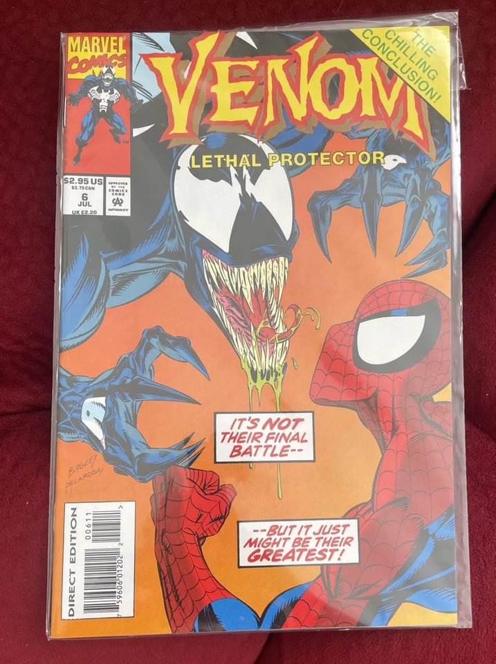 Venom: Lethal Protector #1,2,3,4,5 & 6 Marvel Comics February 1992 Complete Set