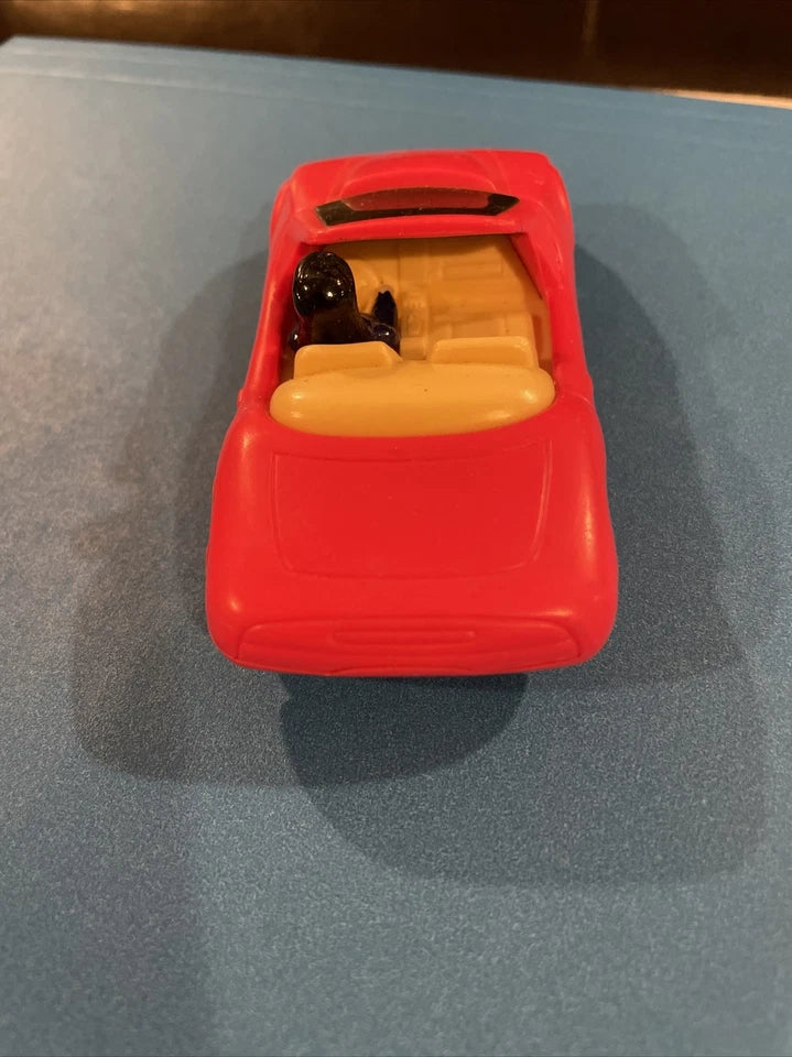 Vintage DC Comic Burger King Kids Club Meal Toy 1997 Red Convertible Car