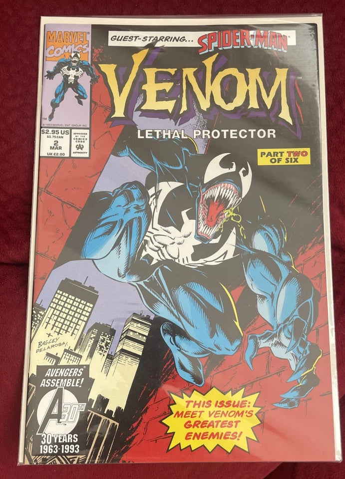 Venom: Lethal Protector #1,2,3,4,5 & 6 Marvel Comics February 1992 Complete Set