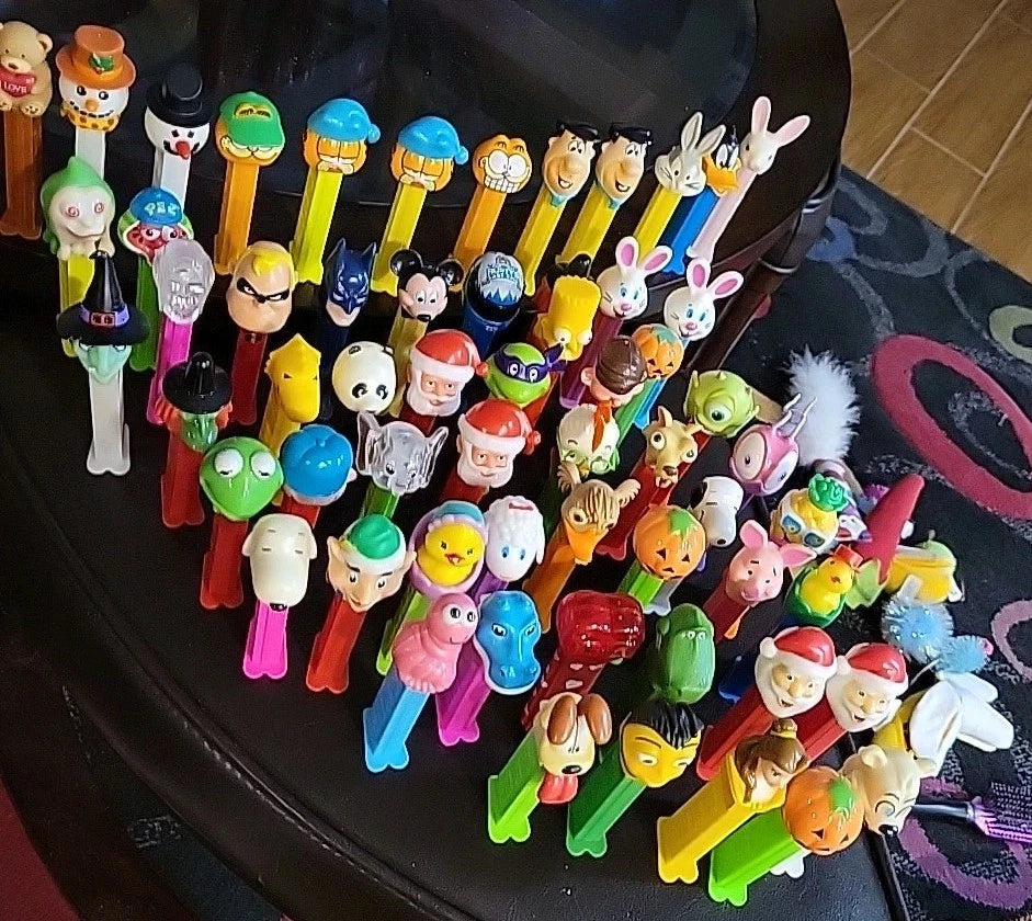 Pez Dispensers Vintage Lot Of 65 Mixed VARIETY