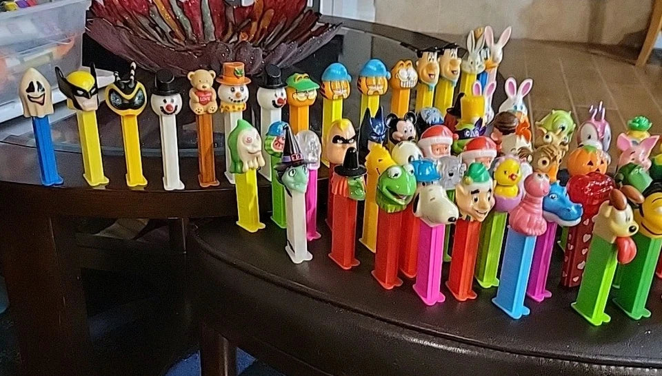 Pez Dispensers Vintage Lot Of 65 Mixed VARIETY