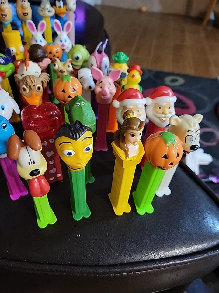 Pez Dispensers Vintage Lot Of 65 Mixed VARIETY