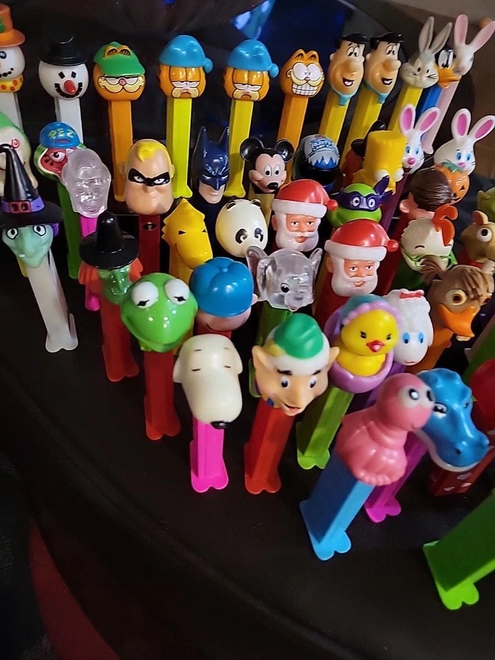 Pez Dispensers Vintage Lot Of 65 Mixed VARIETY