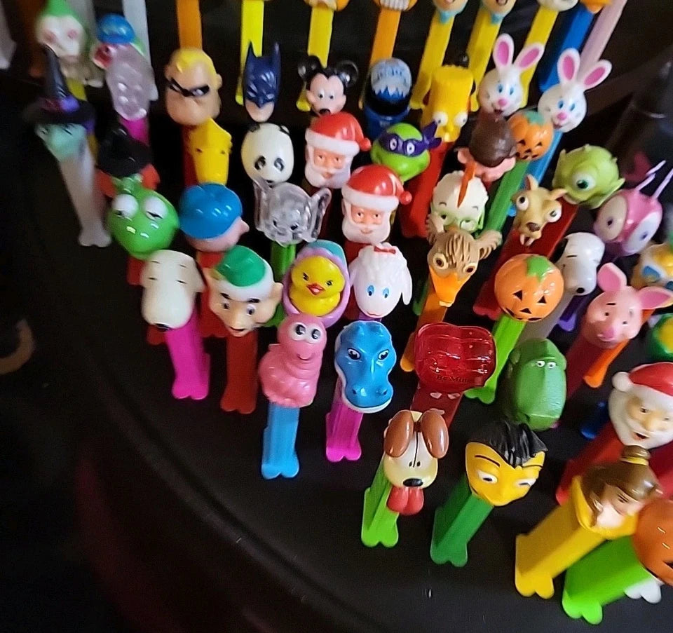 Pez Dispensers Vintage Lot Of 65 Mixed VARIETY