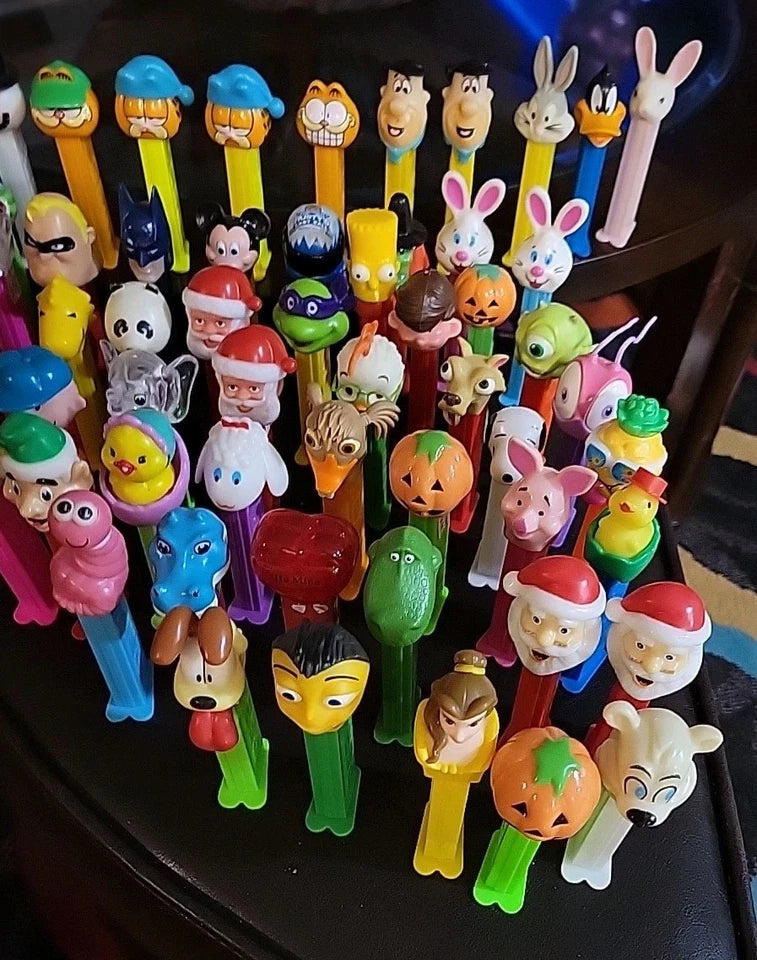 Pez Dispensers Vintage Lot Of 65 Mixed VARIETY