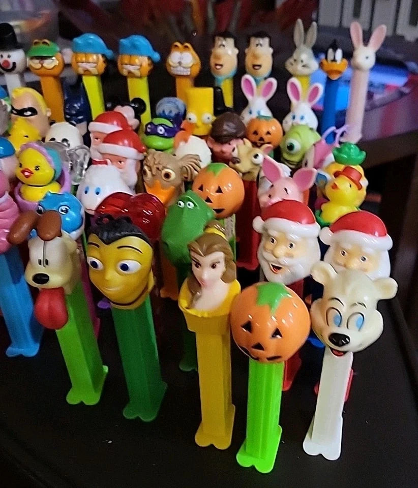 Pez Dispensers Vintage Lot Of 65 Mixed VARIETY