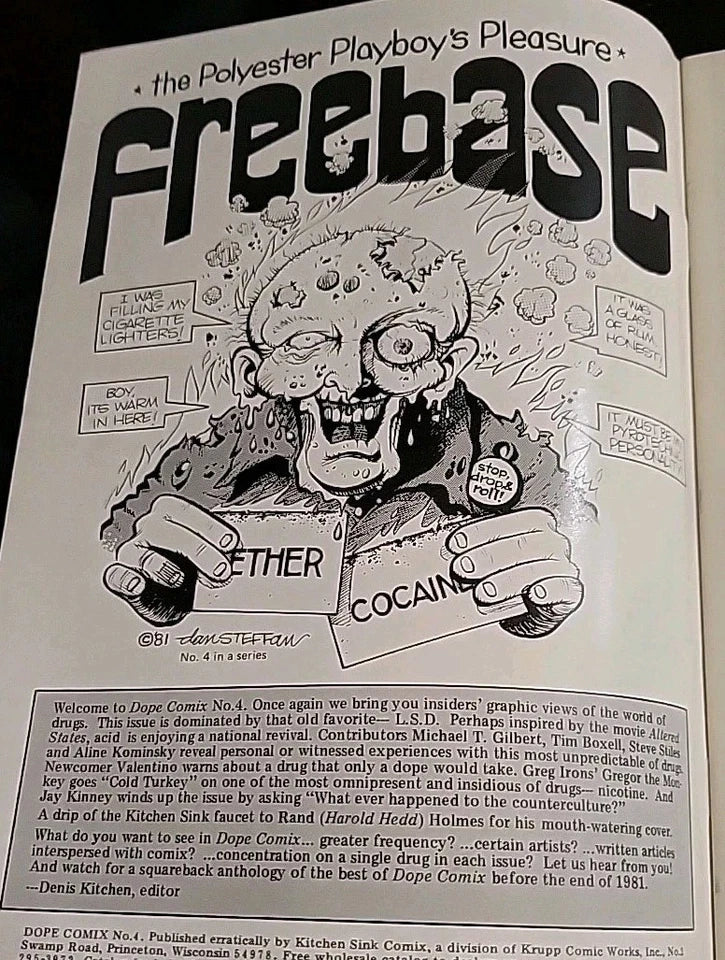 DOPE COMIX #4 /Unread - 1st Print Underground Comic