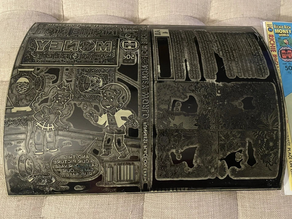 Richie Rich Money World #53 1981 Original Cover Art Comic Book Printing Plate