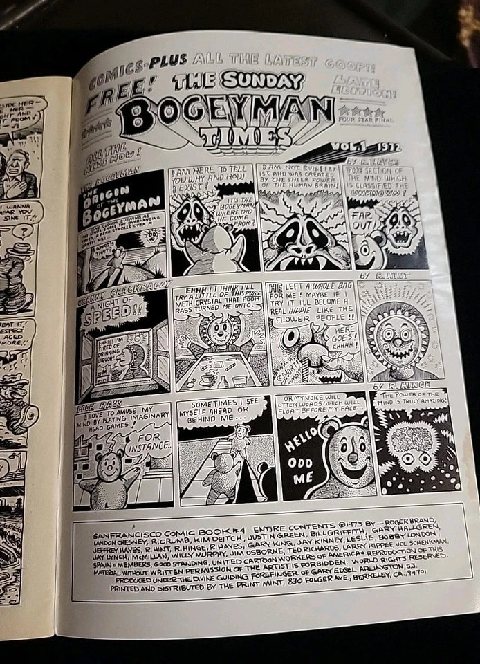 SAN FRANCISCO Comic Book #4 Underground Comix 1973