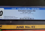 Sensation Comics 42 1945 DC Comics VG CGC 4.0 Wonder Woman Mr. Terrific Wildcat