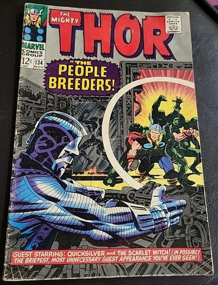 Thor #134 (1966 marvel) stan lee jack kirby 1st Appearance High Evolutionary VG