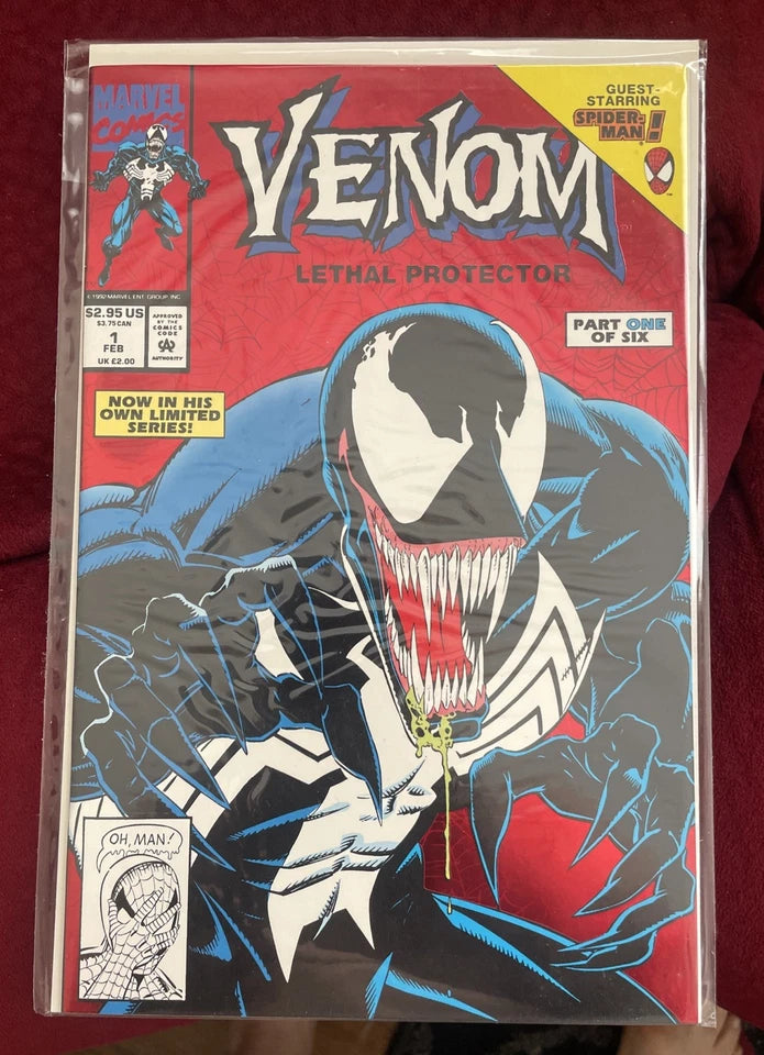 Venom: Lethal Protector #1,2,3,4,5 & 6 Marvel Comics February 1992 Complete Set